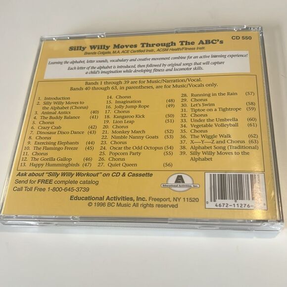 Silly Willy Moves Through The ABCs Educational CD - Picture 2 of 5